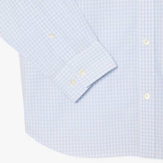 Lacoste Γαλάζιο Πουκάμισο Button Down - 3CH2299