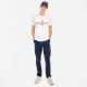 La Martina Λευκό T-shirt C Neck - 3LMMAR322
