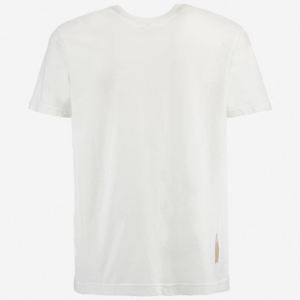 La Martina Λευκό T-shirt C Neck - 3LMMAR303