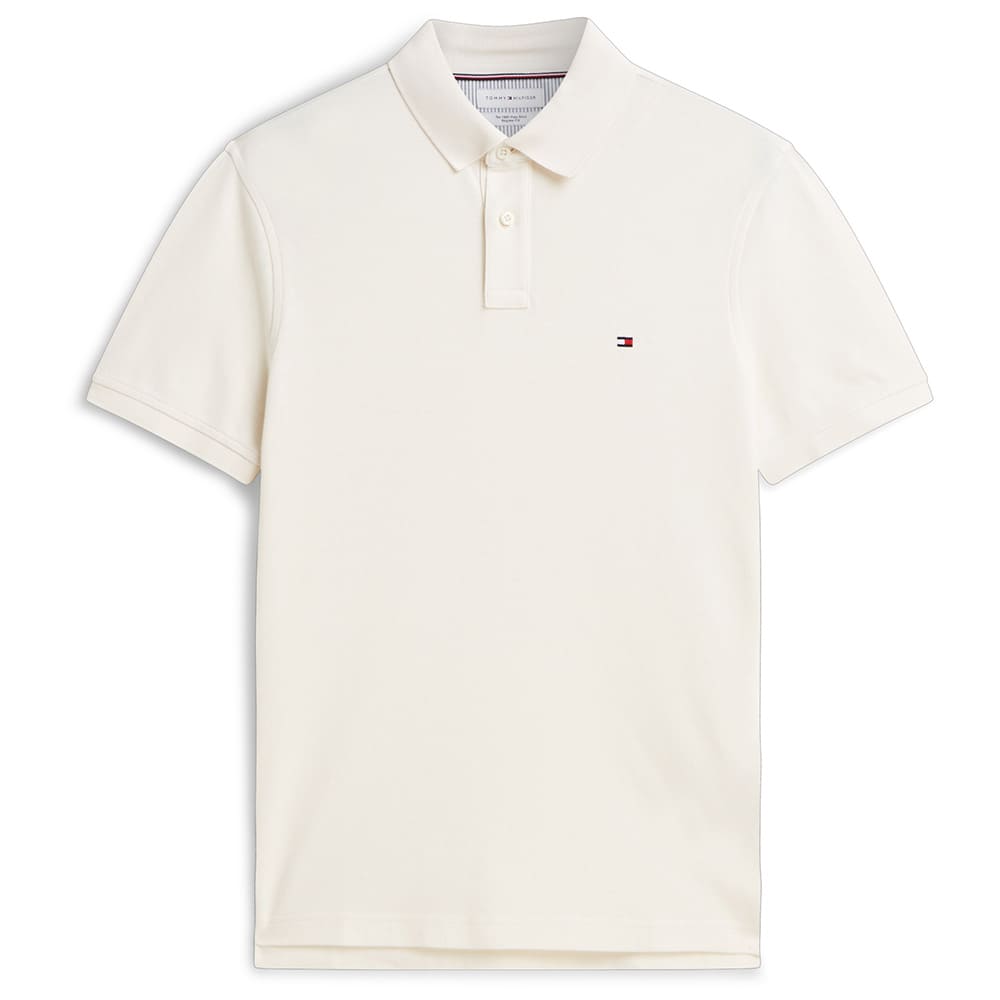 Tommy Hilfiger Εκρού Κοντομάνικο polo - MW0MW17770