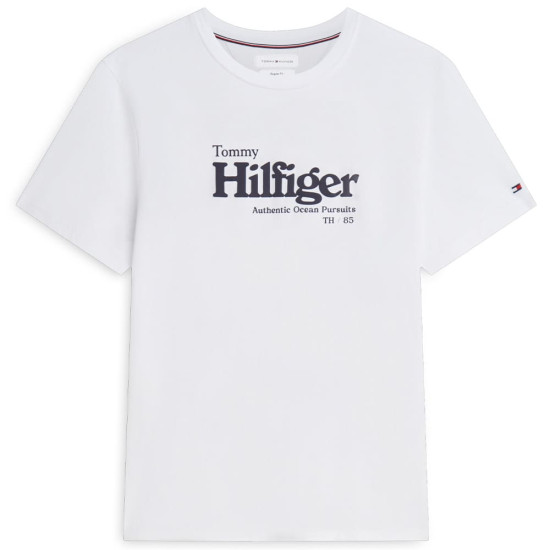 Tommy Hilfiger Λευκό T-shirt C Neck - MW0MW43448