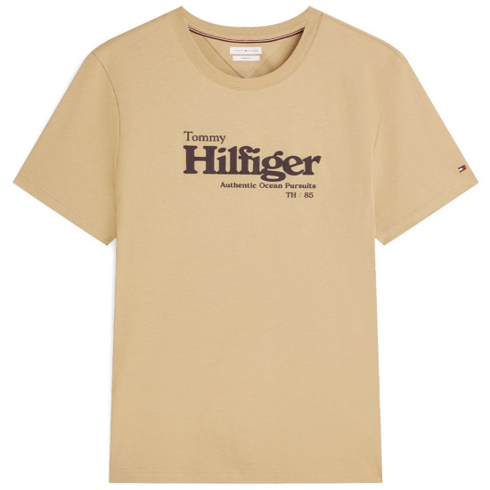 Tommy Hilfiger Μπεζ T-shirt C Neck - MW0MW43448