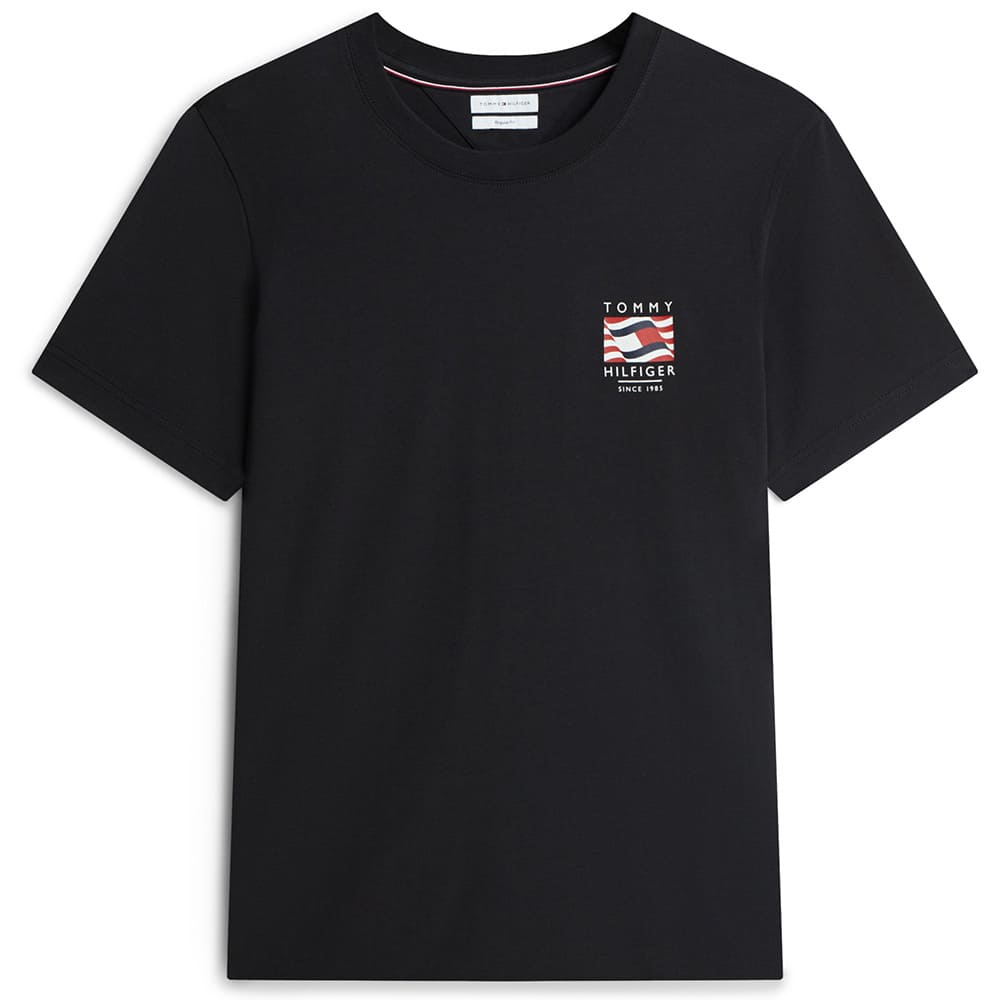 Tommy Hilfiger Μαύρο T-shirt C Neck - MW0MW43390