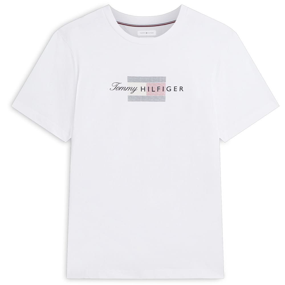 Tommy Hilfiger Λευκό T-shirt C Neck - MW0MW43226