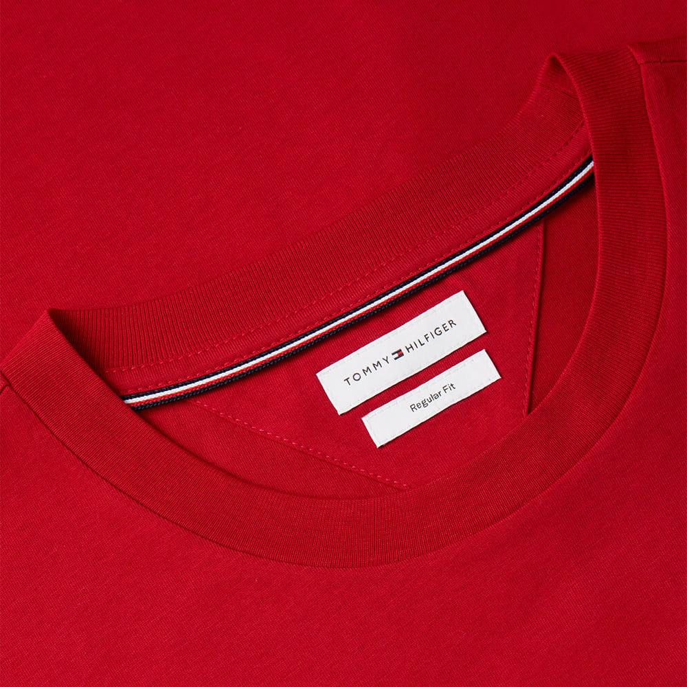 Tommy Hilfiger Κόκκινο T-shirt C Neck - MW0MW43226