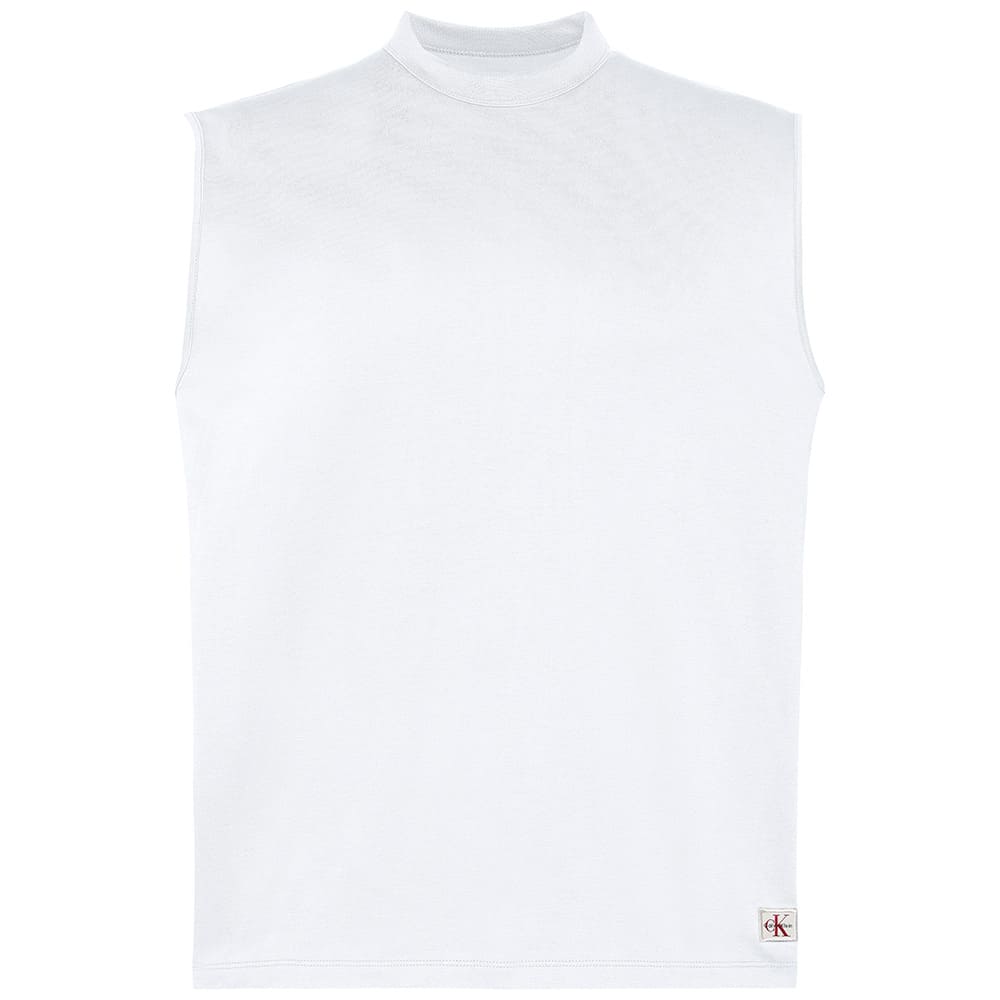 Calvin Klein Λευκό Αμάνικο C Neck - LV04RF273G