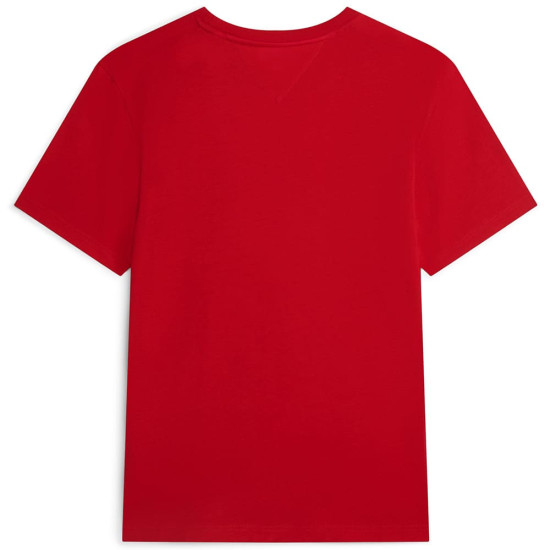 Tommy Hilfiger Κόκκινο T-shirt C Neck - MW0MW43226