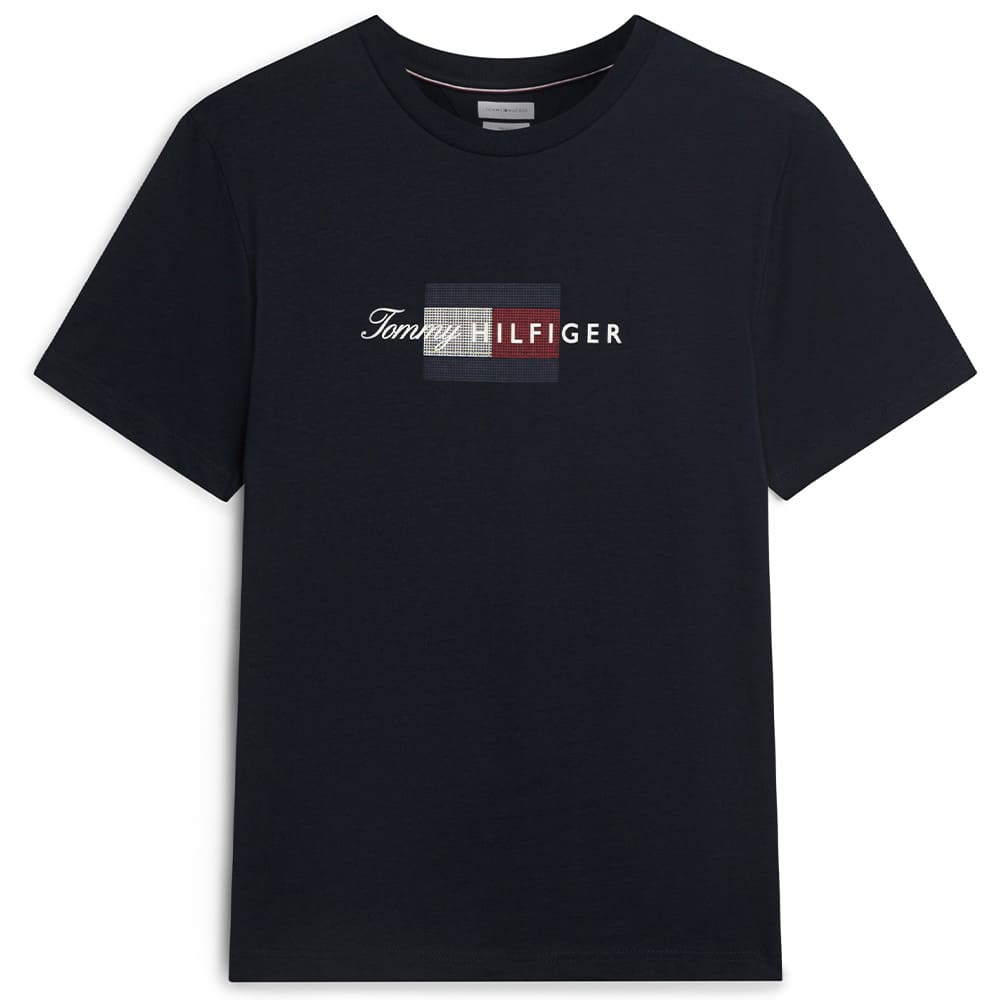 Tommy Hilfiger Μπλε T-shirt C Neck - MW0MW43226