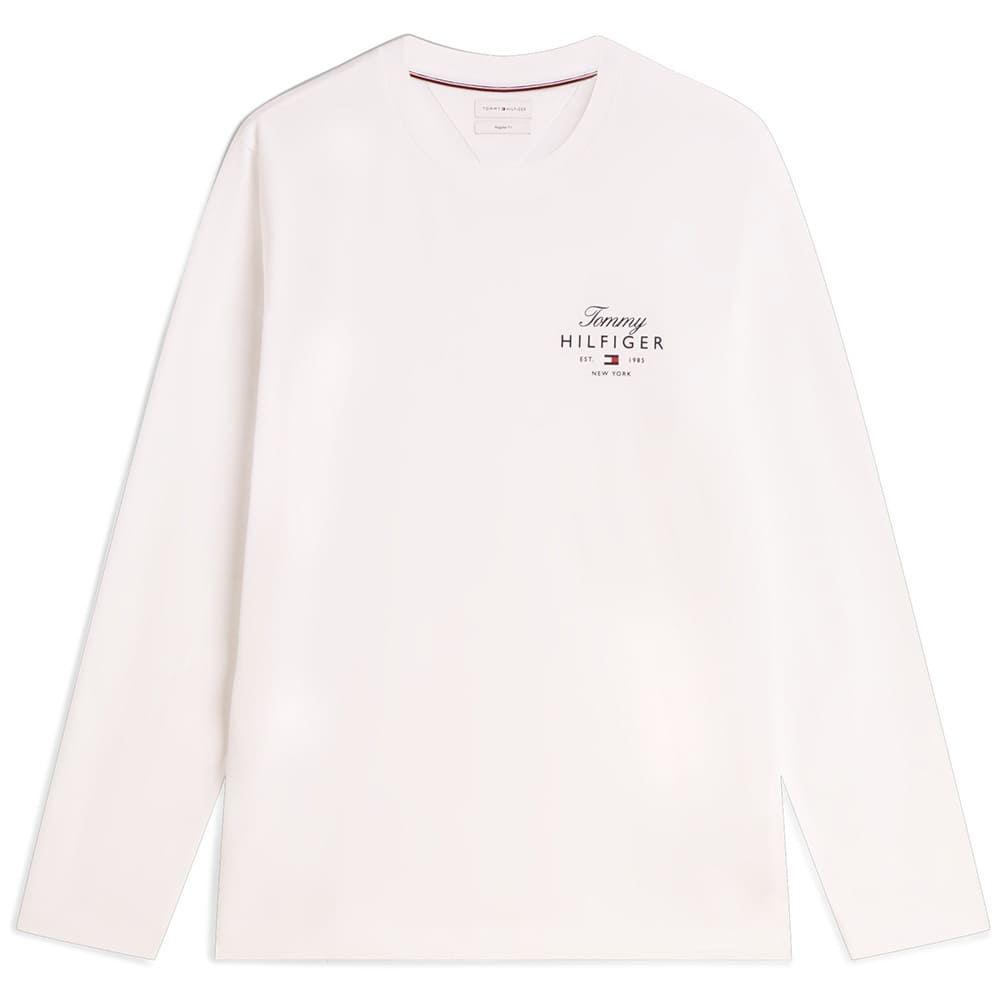 Tommy Hilfiger Λευκή Μπλούζα C Neck - MW0MW43225