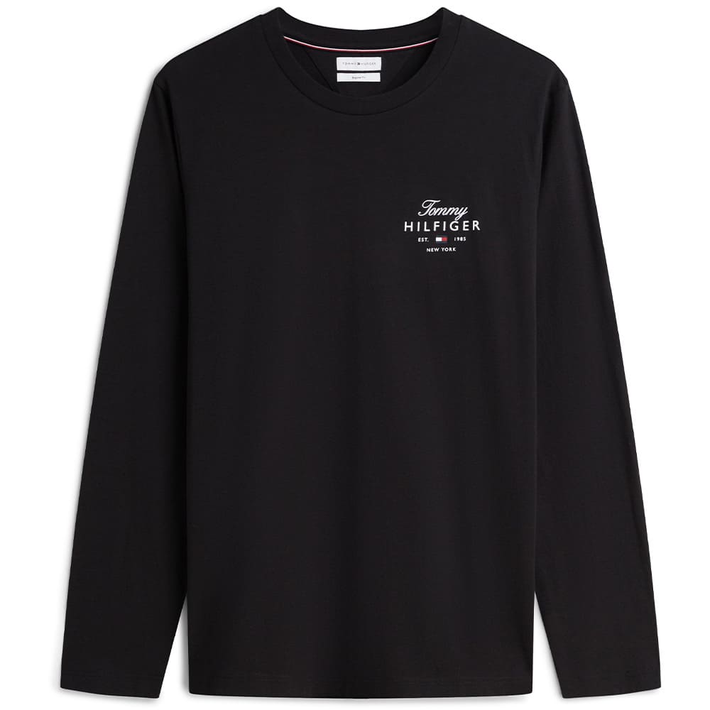 Tommy Hilfiger Μαύρη Μπλούζα C Neck - MW0MW43225