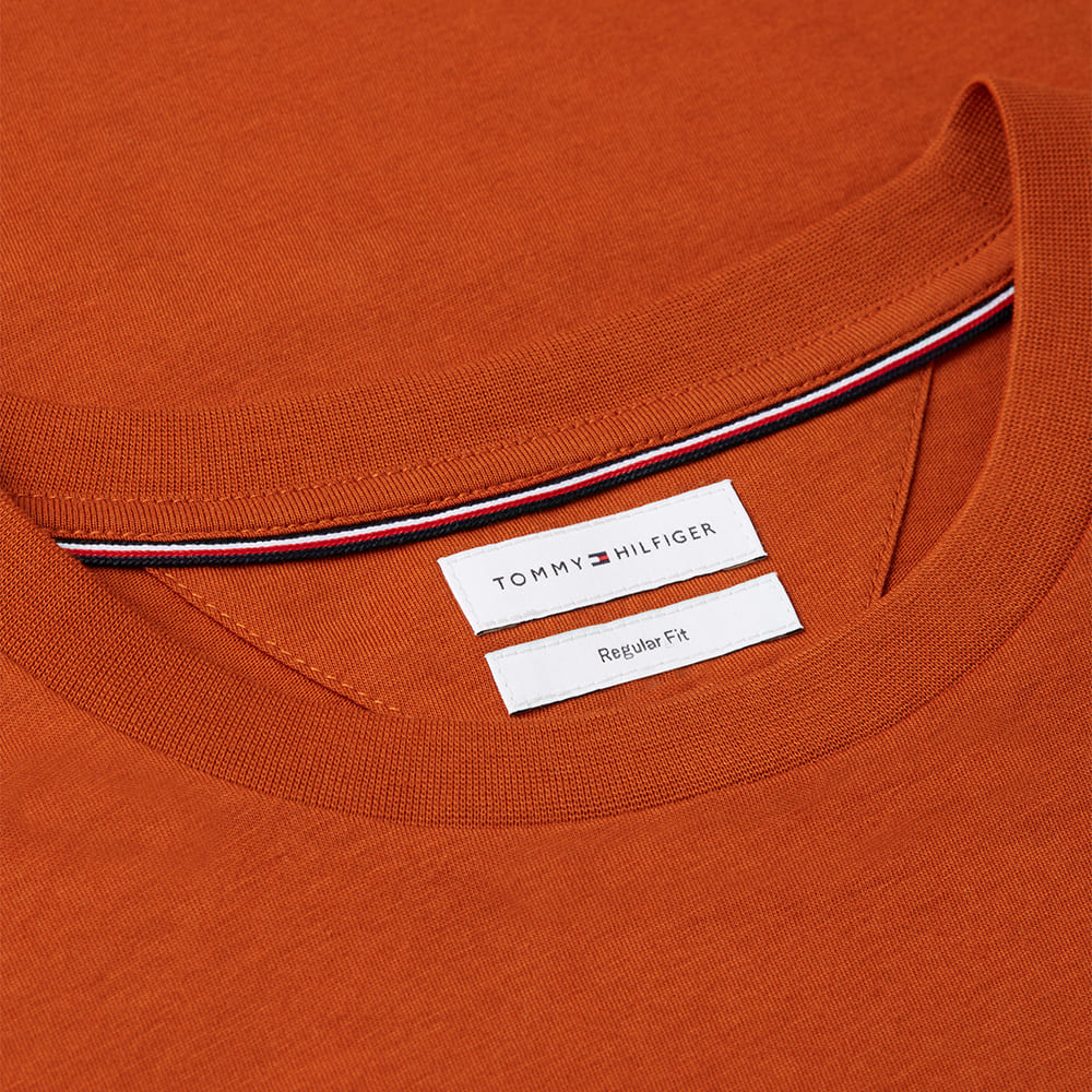 Tommy Hilfiger Πορτοκαλί T-shirt C Neck - MW0MW43224