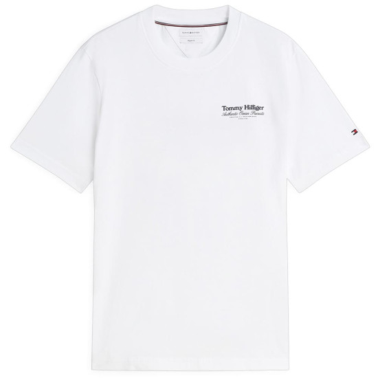 Tommy Hilfiger Λευκό T-shirt C Neck - MW0MW43210