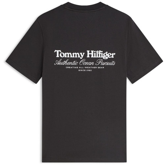 Tommy Hilfiger Μαύρο T-shirt C Neck - MW0MW43210