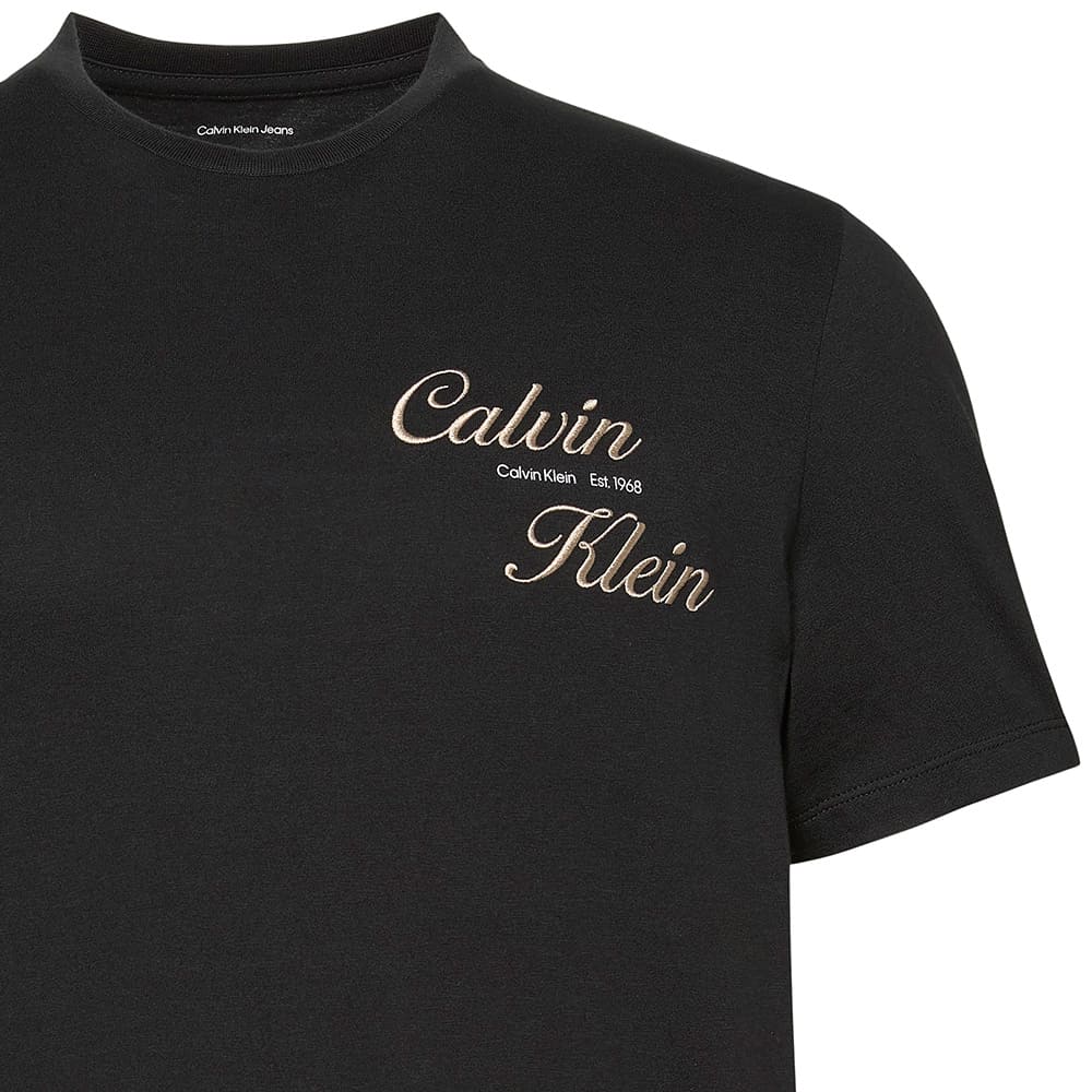 Calvin Klein Μαύρο T-shirt C Neck - LV04RG804G
