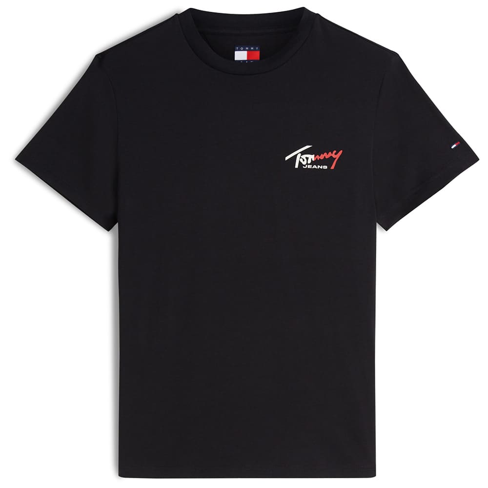 Tommy Jeans Μαύρο T-shirt C Neck - DM0DM22538
