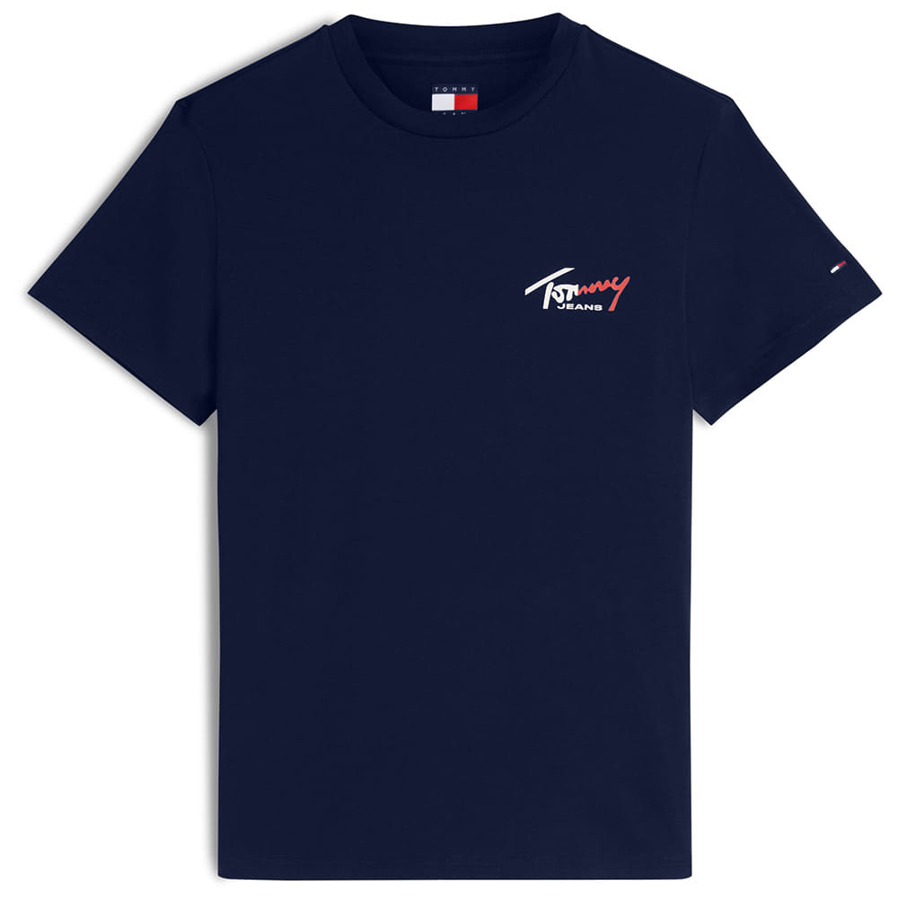 Tommy Jeans Μπλε T-shirt C Neck - DM0DM22538