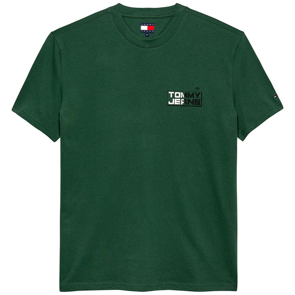 Tommy Jeans Πράσινο T-shirt C Neck - DM0DM22536