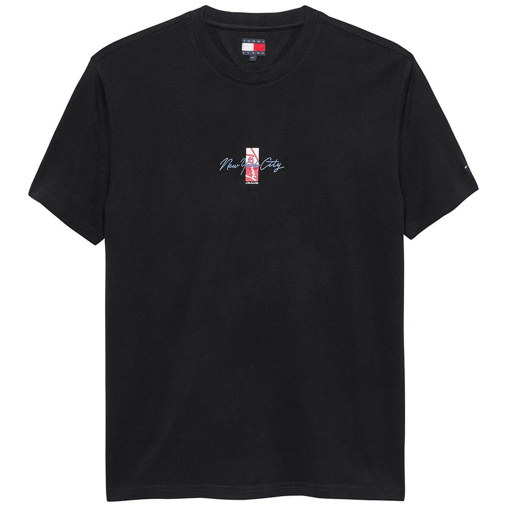 Tommy Jeans Μαύρο T-shirt C Neck - DM0DM22532