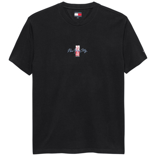 Tommy Jeans Μαύρο T-shirt C Neck - DM0DM22532