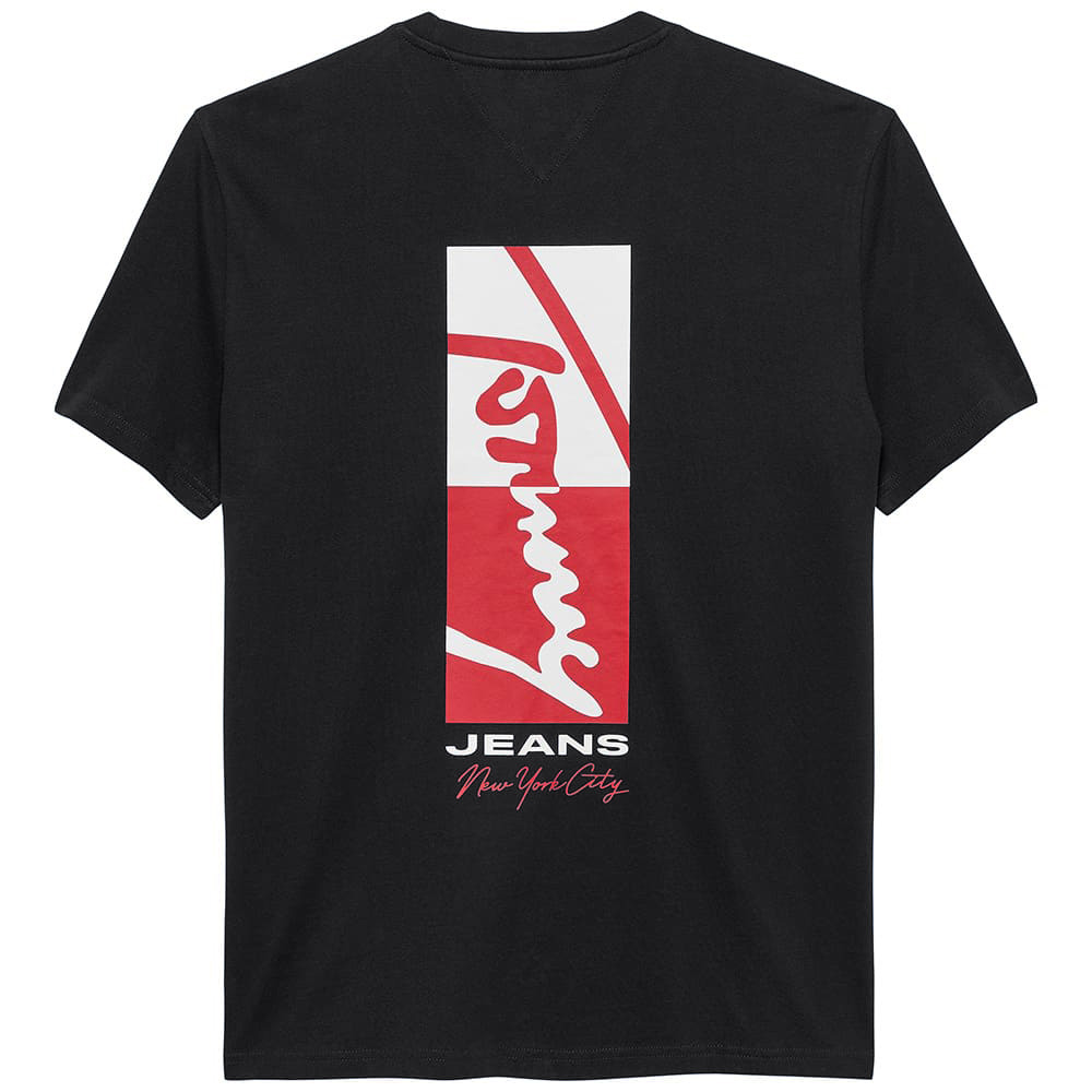Tommy Jeans Μαύρο T-shirt C Neck - DM0DM22532