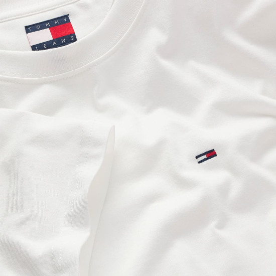 Tommy Jeans Λευκό T-shirt C Neck - DM0DM22504