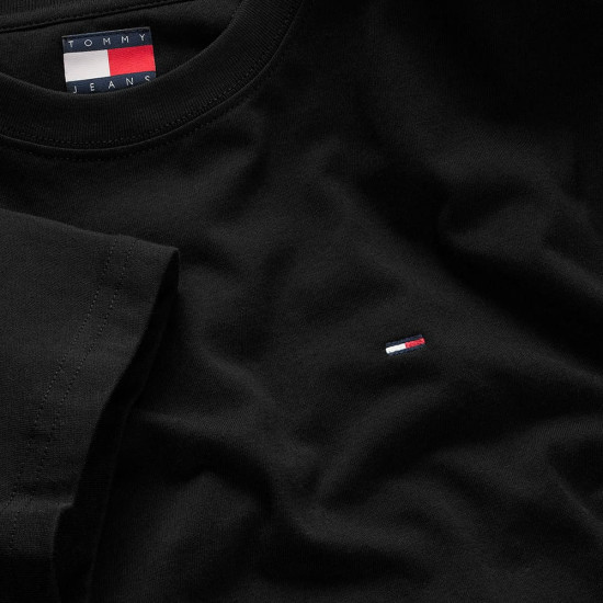 Tommy Jeans Μαύρο T-shirt C Neck - DM0DM22504