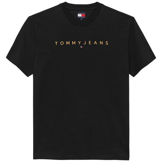 Tommy Jeans Μαύρο T-shirt C Neck - DM0DM20744