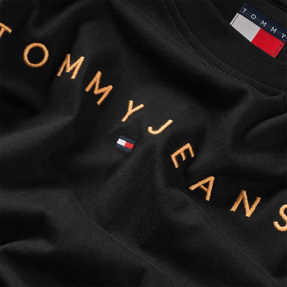 Tommy Jeans Μαύρο T-shirt C Neck - DM0DM20744