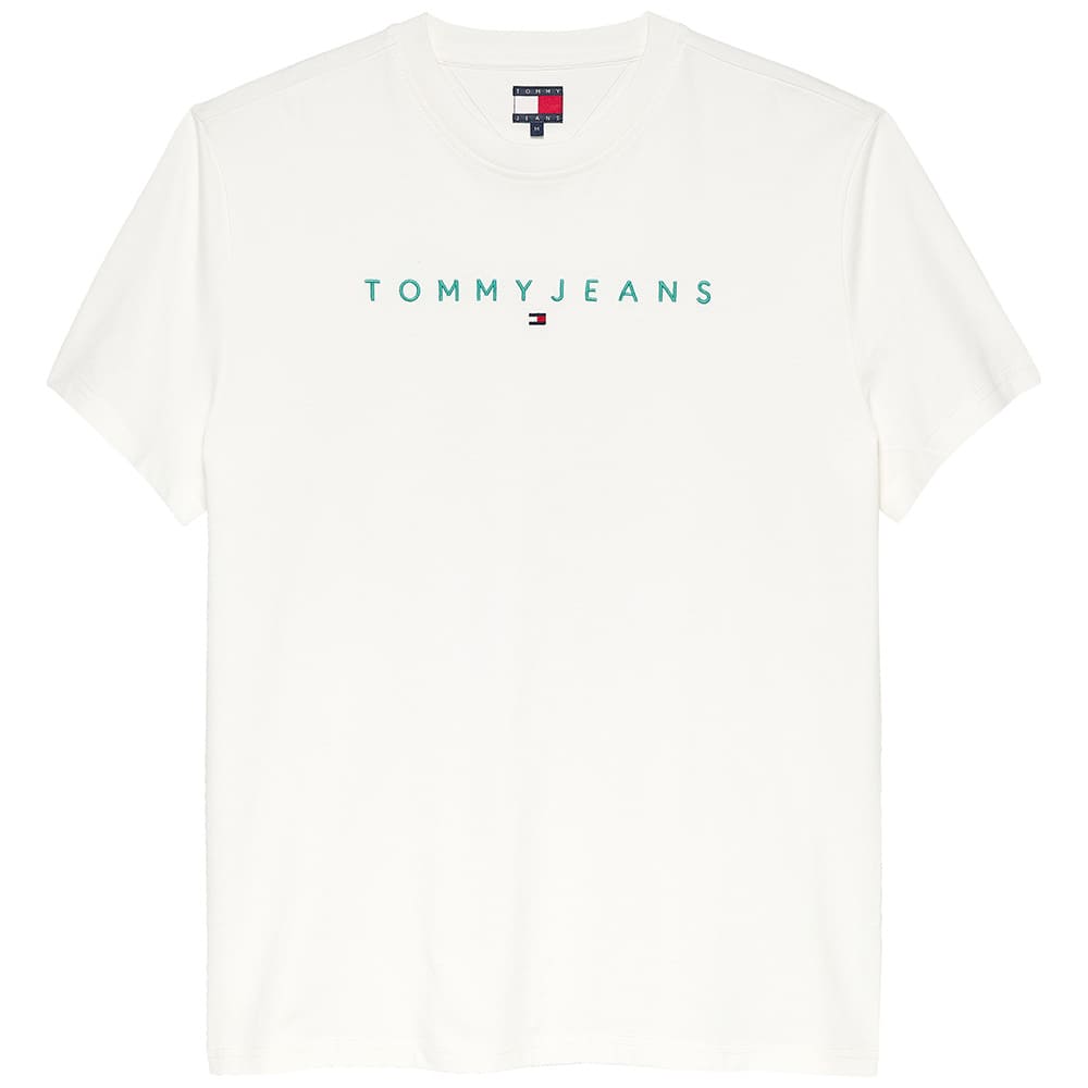 Tommy Jeans Λευκό T-shirt C Neck - DM0DM20744