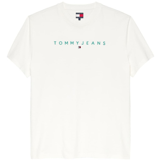Tommy Jeans Λευκό T-shirt C Neck - DM0DM20744