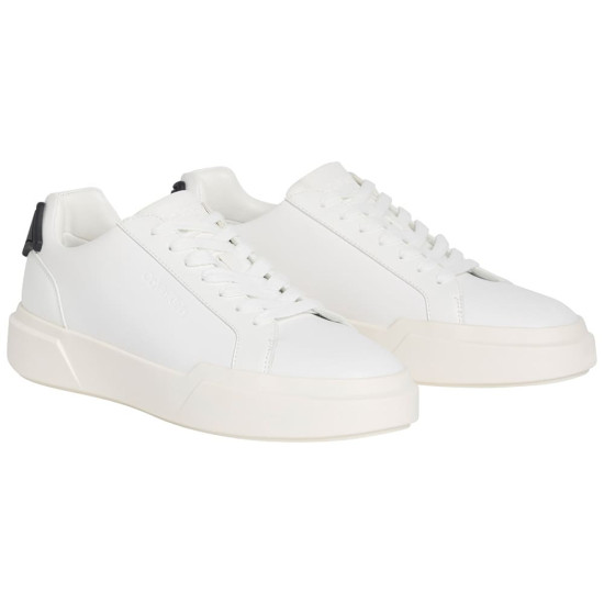Calvin Klein Λευκά Sneakers 100% Leather - HM0HM02206