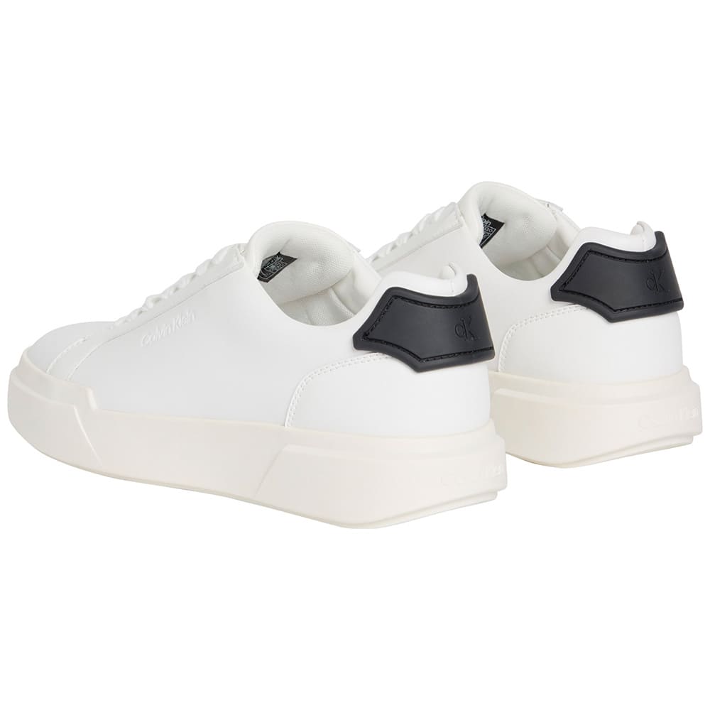 Calvin Klein Λευκά Sneakers 100% Leather - HM0HM02206
