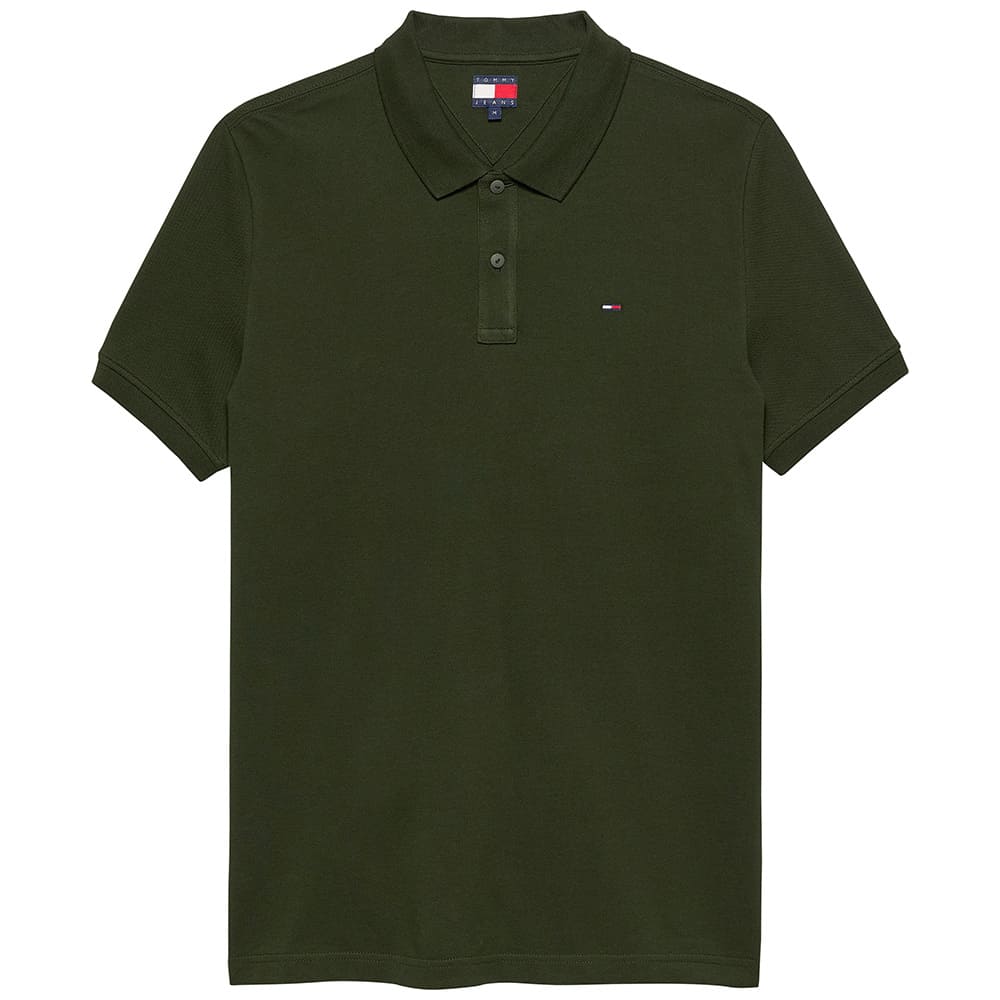 Tommy Jeans Πράσινο Κοντομάνικο polo - DM0DM20676