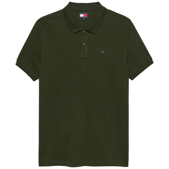 Tommy Jeans Πράσινο Κοντομάνικο polo - DM0DM20676