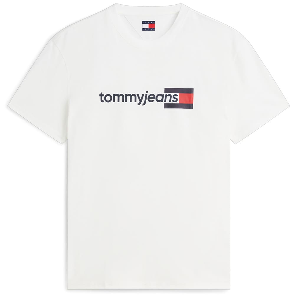 Tommy Jeans Λευκό T-shirt C Neck - DM0DM23406