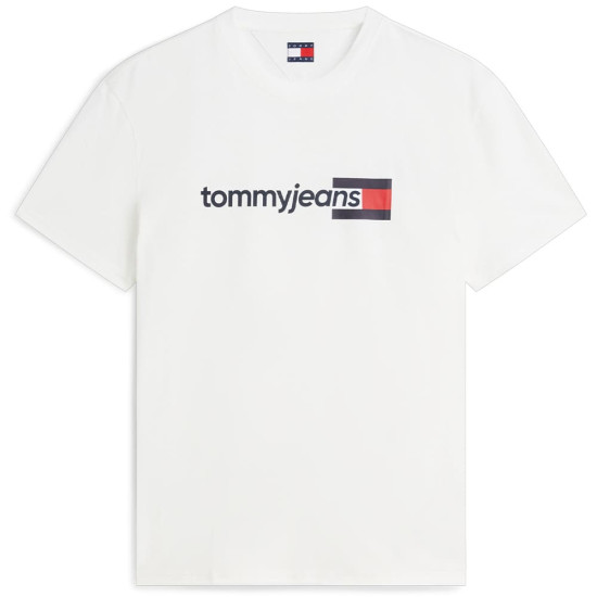 Tommy Jeans Λευκό T-shirt C Neck - DM0DM23406