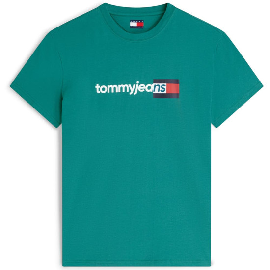 Tommy Jeans Πράσινο T-shirt C Neck - DM0DM23406