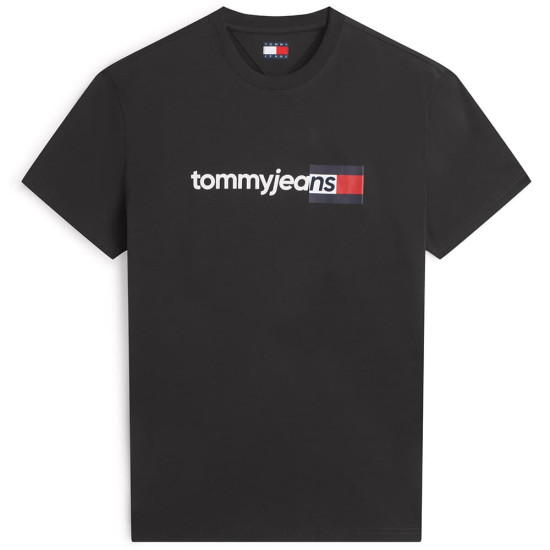 Tommy Jeans Μαύρο T-shirt C Neck - DM0DM23406