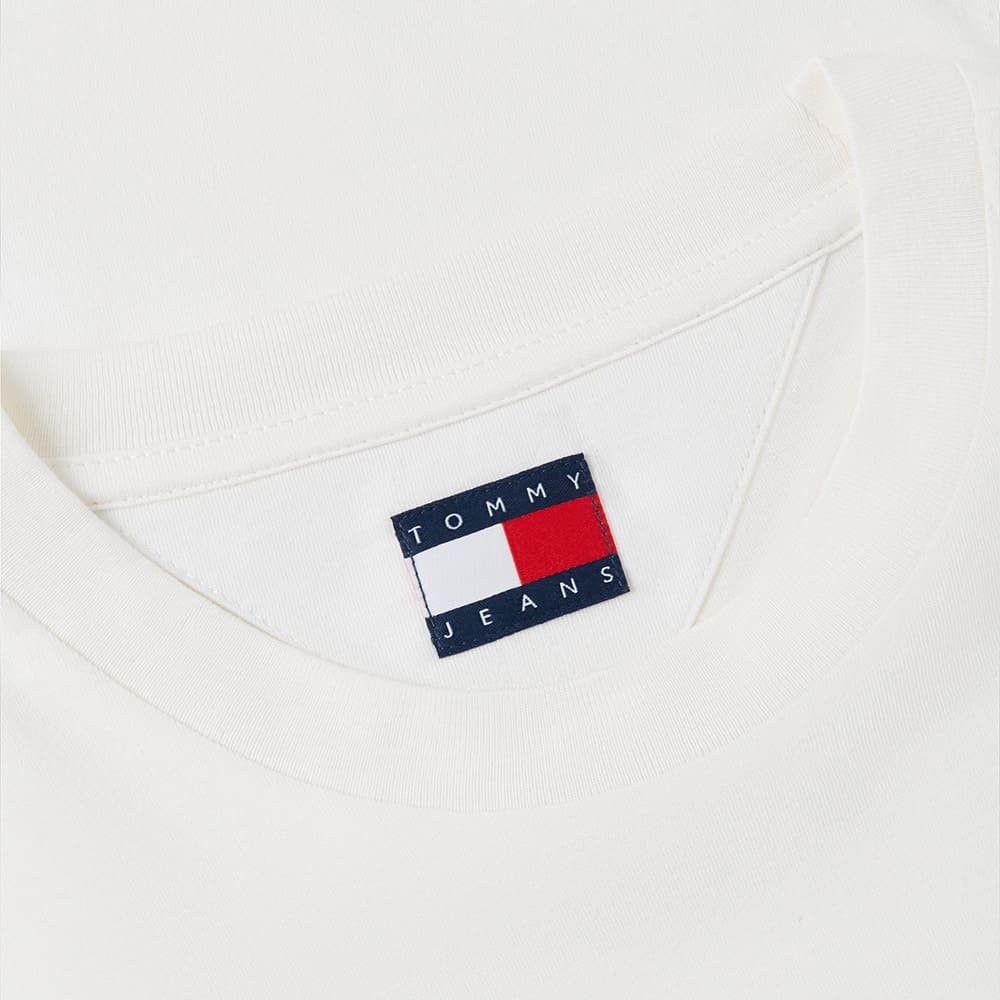Tommy Jeans Λευκό T-shirt C Neck - DM0DM23376