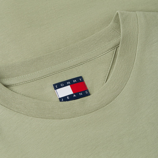 Tommy Jeans Χακί T-shirt C Neck - DM0DM23376