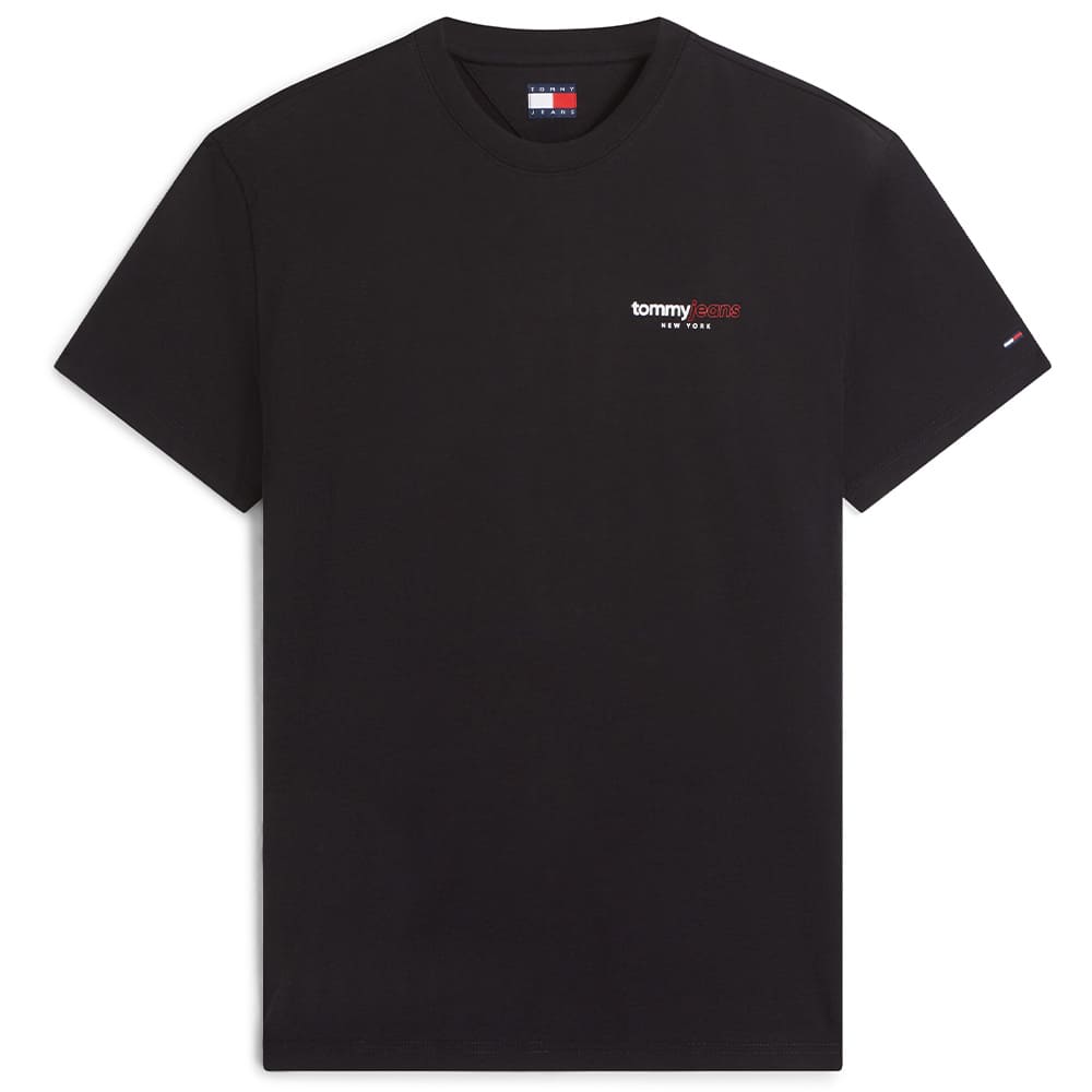 Tommy Jeans Μαύρο T-shirt C Neck - DM0DM23375