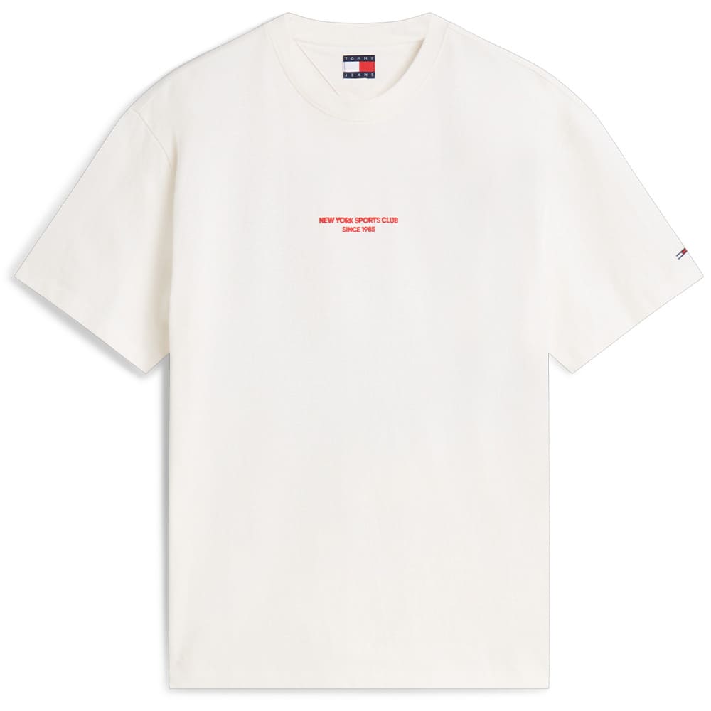 Tommy Jeans Εκρού T-shirt C Neck - DM0DM23184