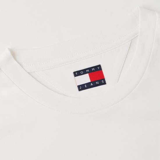 Tommy Jeans Εκρού T-shirt C Neck - DM0DM22538