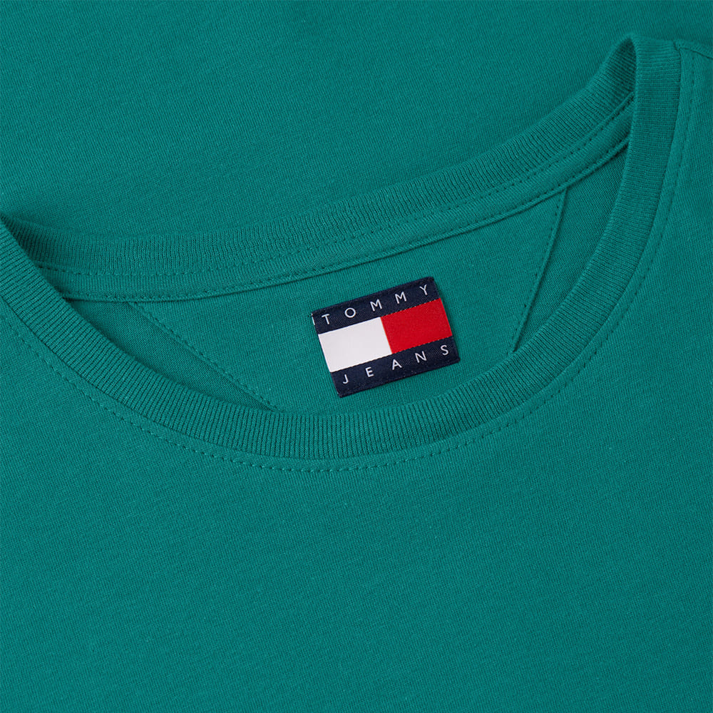 TOMMY JEANS Πράσινο T-shirt C Neck - DM0DM04411