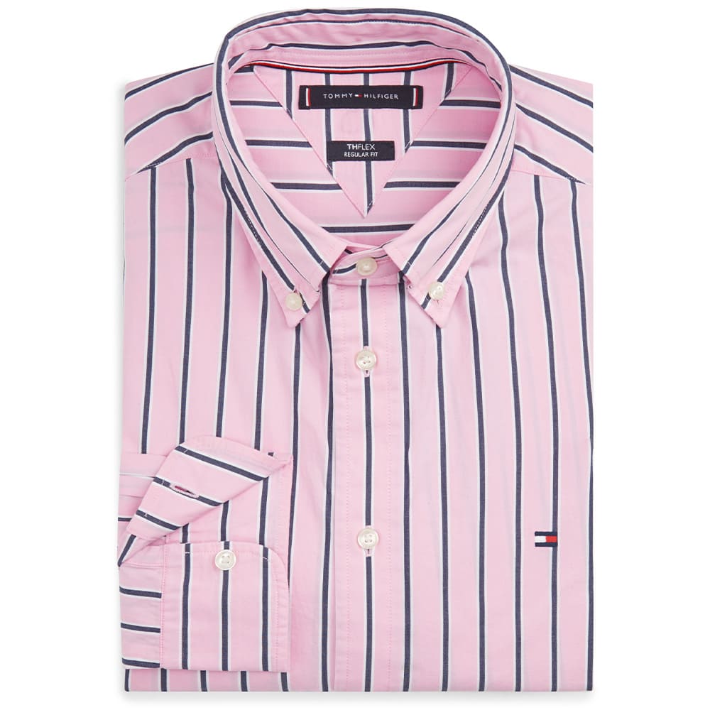 Tommy Hilfiger Ροζ Πουκάμισο Ριγέ - MW0MW42441
