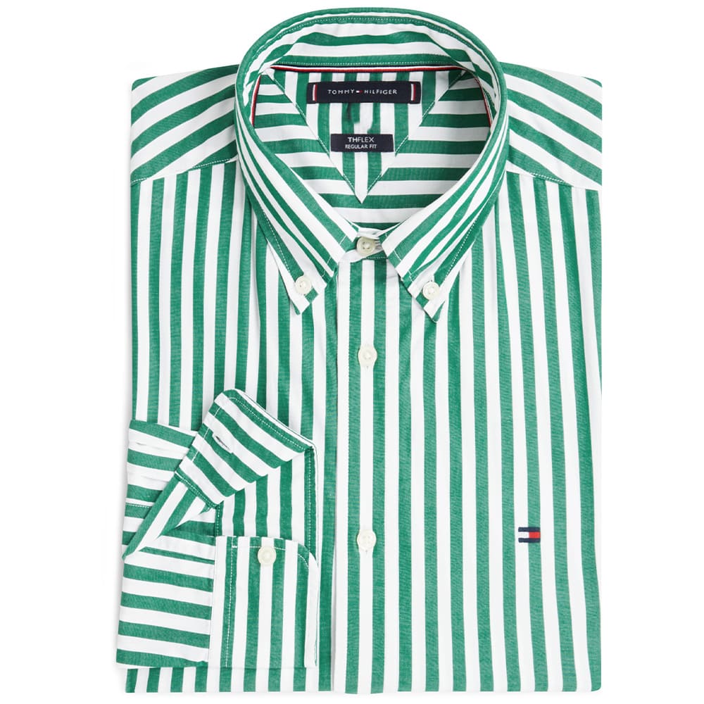 Tommy Hilfiger Πράσινο Πουκάμισο Ριγέ - MW0MW42440