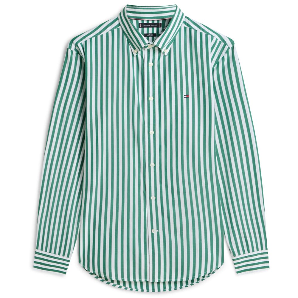 Tommy Hilfiger Πράσινο Πουκάμισο Ριγέ - MW0MW42440