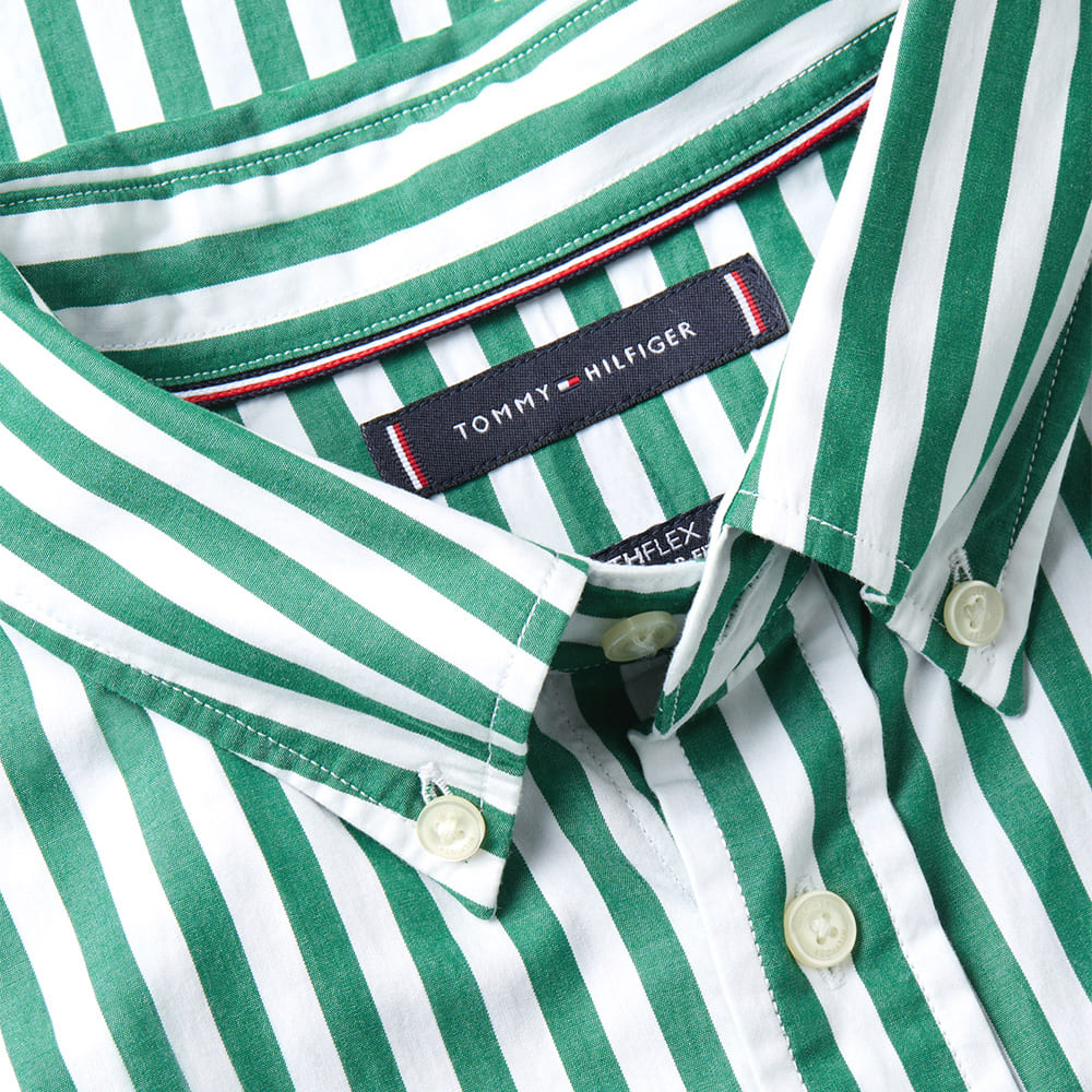 Tommy Hilfiger Πράσινο Πουκάμισο Ριγέ - MW0MW42440