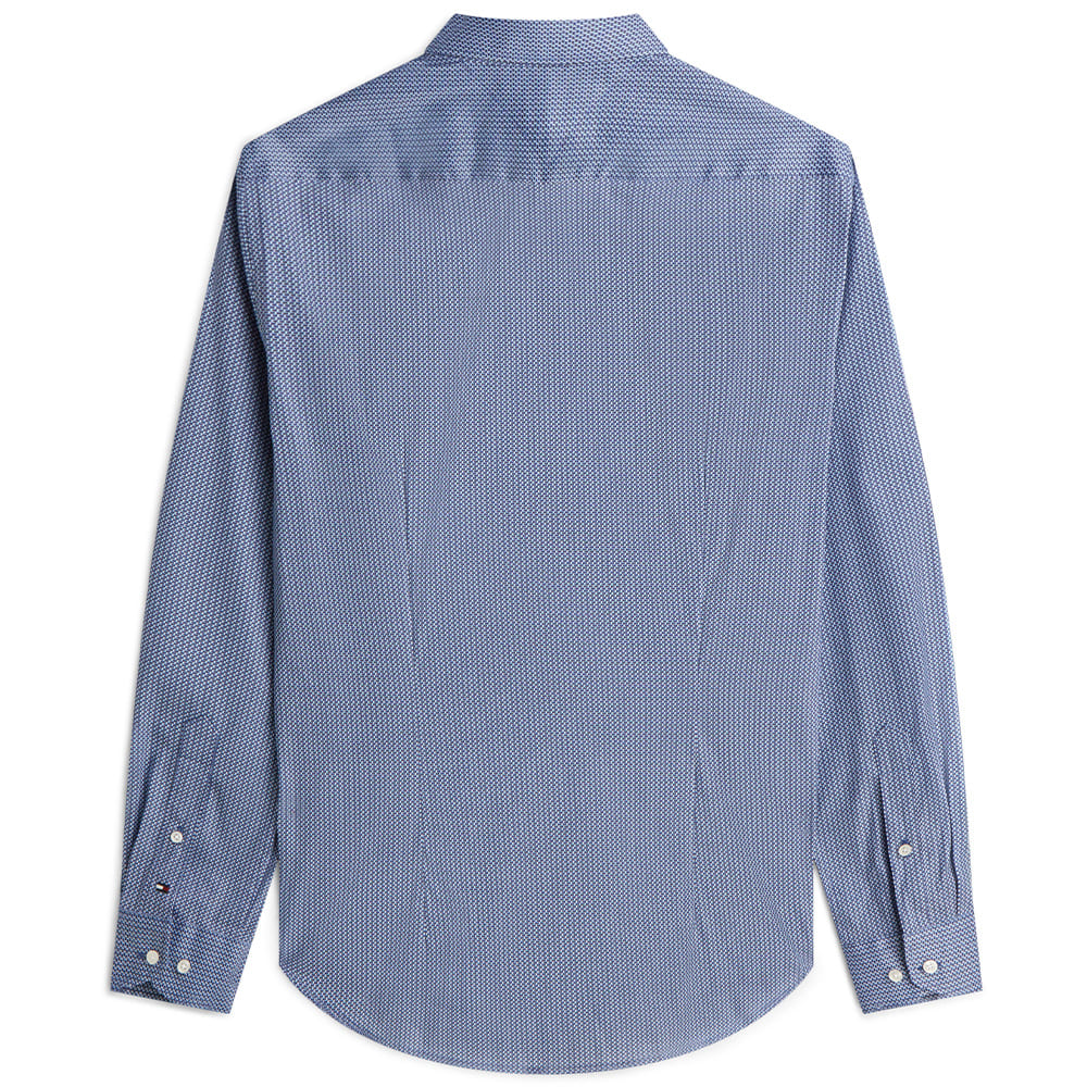 Tommy Hilfiger Μπλε Πουκάμισο Με Μικροσχέδιο - MW0MW42897