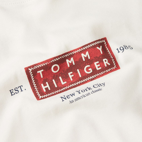 Tommy Hilfiger Εκρού T-shirt C Neck - MW0MW42392